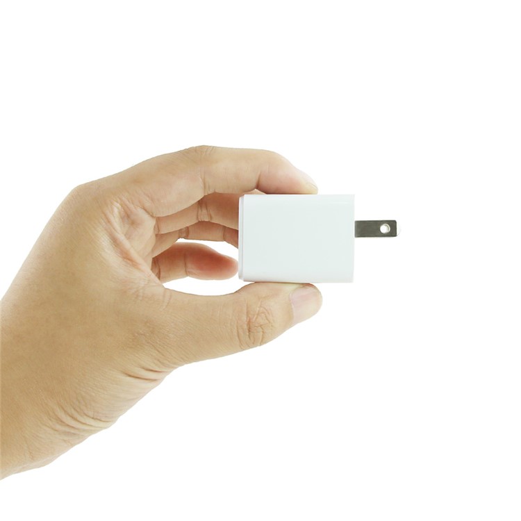 PIERRE CARDIN Dual USB Ports DC 5V Folding Wall Charger for iPhone Samsung LG Etc (PCQ-E08) - White / US Plug-8