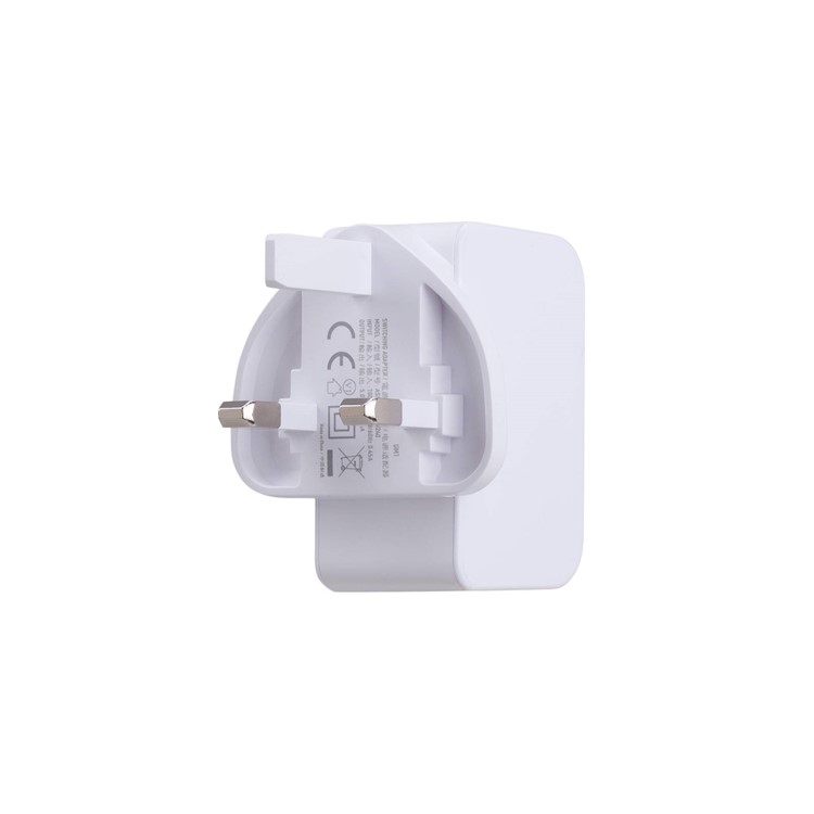 MOMAX 5V /2.4A single Port USB Portable Intelligent Digital Wall Charger - White / UK Plug-4