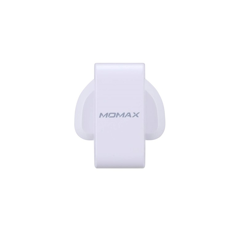 MOMAX 5V /2.4A single Port USB Portable Intelligent Digital Wall Charger - White / UK Plug-6