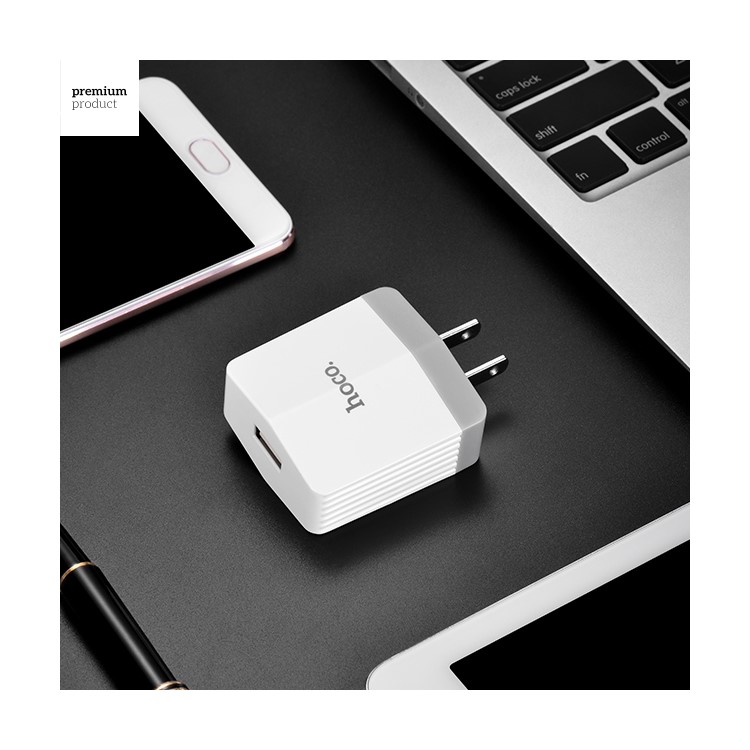 HOCO C13A Wall Charger Adapter with Micro USB Cable Kit for Samsung Huawei Sony - US Plug-6