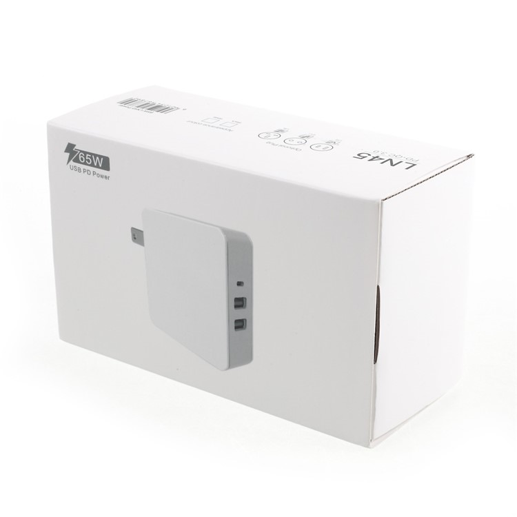 Dual USB + Type-C Wall Travel Charger Support PD + QC3.0 (CE/FCC/RoHS) - White/UK Plug-9