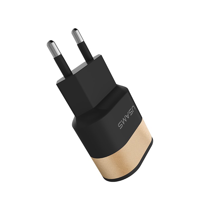 USAMS 2A USB Power Adapter Wall Travel Charger - EU Plug (US-CC021)-1