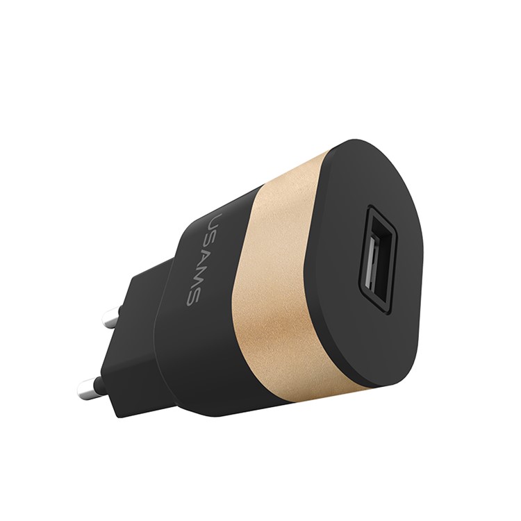 USAMS 2A USB Power Adapter Wall Travel Charger - EU Plug (US-CC021)-4