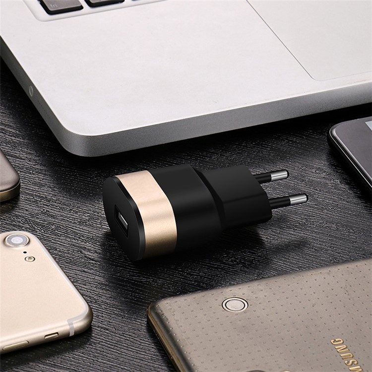 USAMS 2A USB Power Adapter Wall Travel Charger - EU Plug (US-CC021)-6