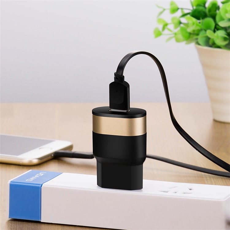 USAMS 2A USB Power Adapter Wall Travel Charger - EU Plug (US-CC021)-7