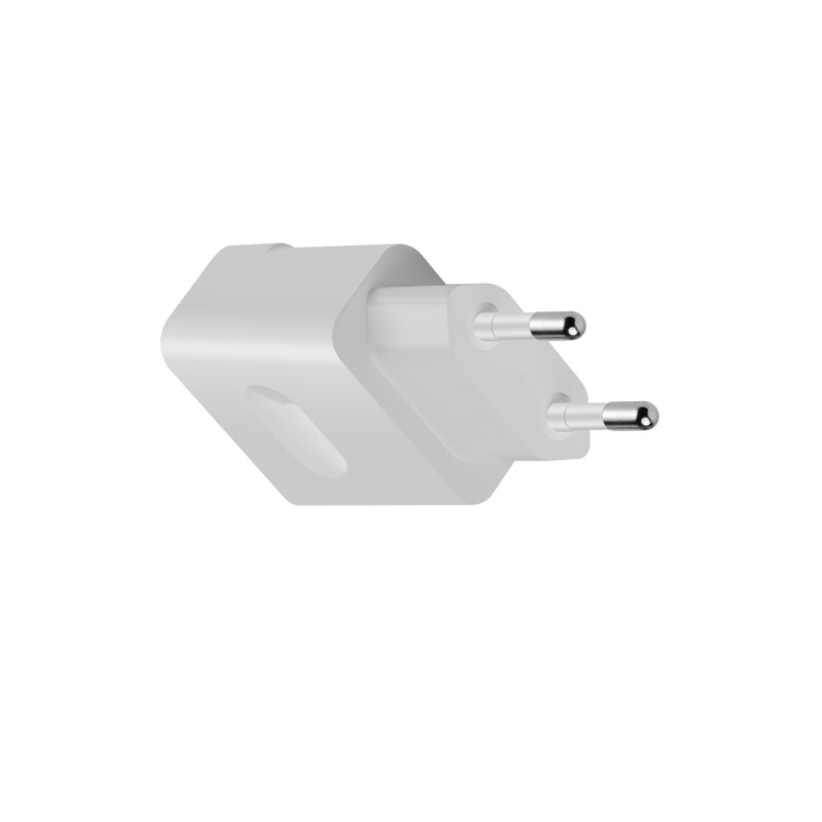 WUW C14 5V 2.1A Dual USB Home Travel Charger Adapter for Mobile Phones & Tablets (CE ROHS FCC) - EU Plug / White-14