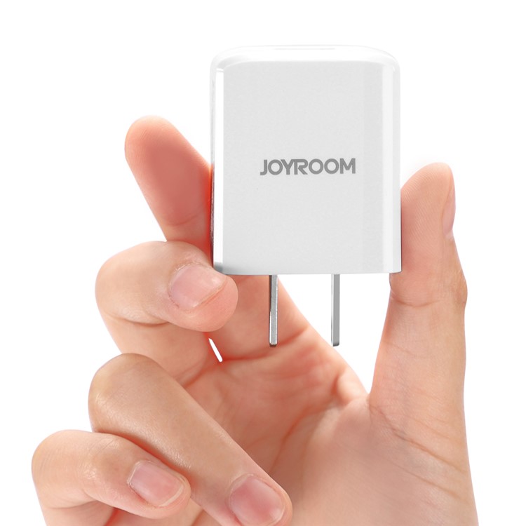 JOYROOM 5V2A Single USB Travel Wall Charger for iPhone Samsung - White/CN Standard Plug-3