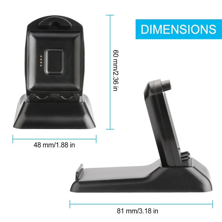 2-in-1 for Fitbit Blaze Charger Charging Stand Dock Station Phone Mount with 4.9ft Cable-11