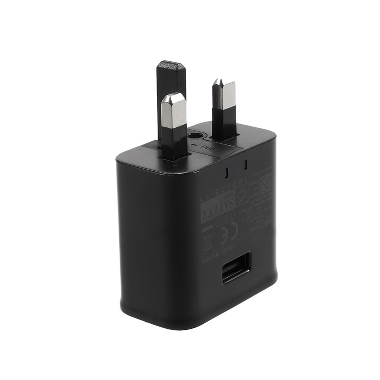 Single USB Port Wall Charger Travel Adapter for Samsung Galaxy S8 etc. - Black / UK Plug-4