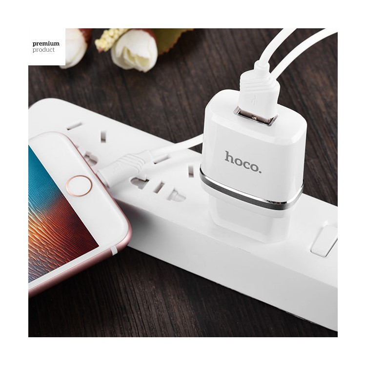 HOCO C11 Charger Kit 1A Wall Travel Charger Adapter + Micro USB Cable for Samsung Huawei Etc - EU Plug-5