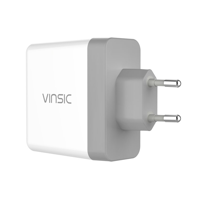 VINSIC 36W 2-Port QC3.0 Wall Travel Charger Adapter - EU Plug / White-2