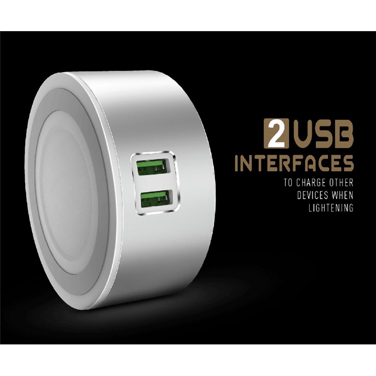 Ldnio A2208 Dual Usb Charger Wall Adapter With Led Night Touch Ldnio A2208 Dual Usb Charger Wall Adapter With Led Night Touch Sensor Light Lamp Ce