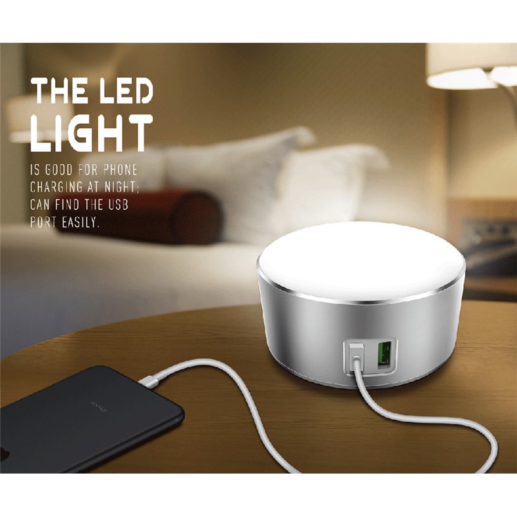 Ldnio A2208 Dual Usb Charger Wall Adapter With Led Night Touch Ldnio A2208 Dual Usb Charger Wall Adapter With Led Night Touch Sensor Light Lamp Ce
