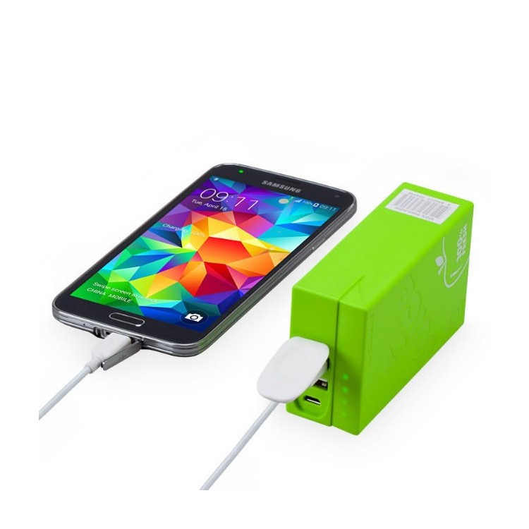 MOMAX iPower Juice+ 10000mAh 2.4A/1A Dual-USB External Power Bank for Smartphones & Tablets - Green-15