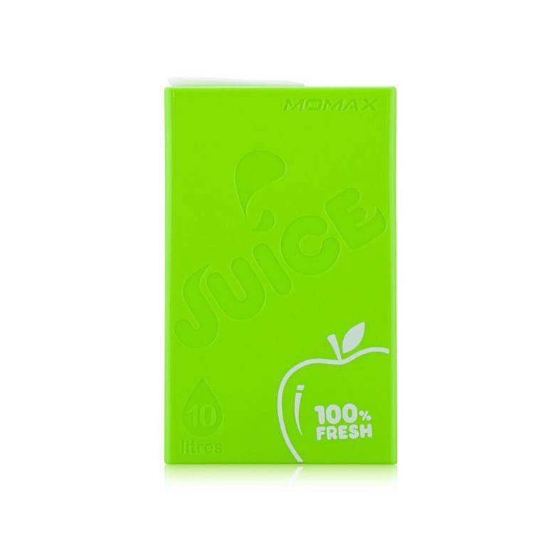 MOMAX iPower Juice+ 10000mAh 2.4A/1A Dual-USB External Power Bank for Smartphones & Tablets - Green-2