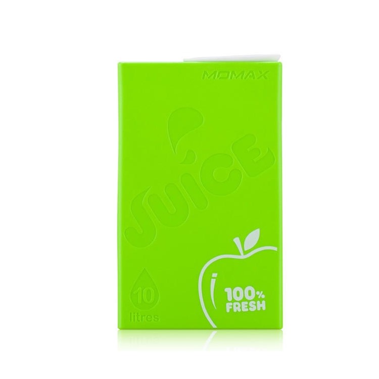 MOMAX iPower Juice+ 10000mAh 2.4A/1A Dual-USB External Power Bank for Smartphones & Tablets - Green-3