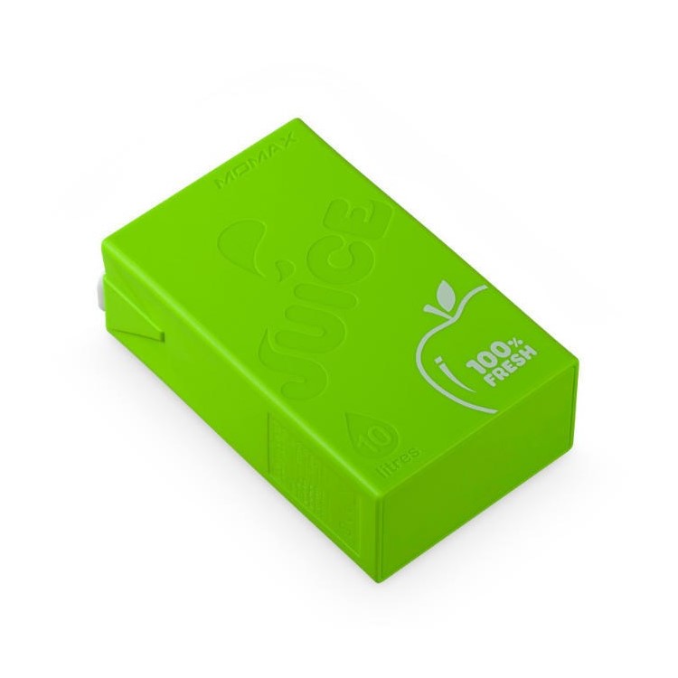 MOMAX iPower Juice+ 10000mAh 2.4A/1A Dual-USB External Power Bank for Smartphones & Tablets - Green-7