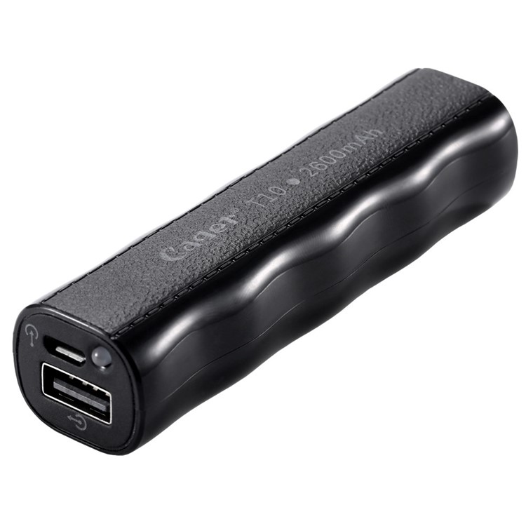 CAGER T10 2600mAh Power Bank Battery Charger for iPhone Samsung HTC Sony etc - Black-5