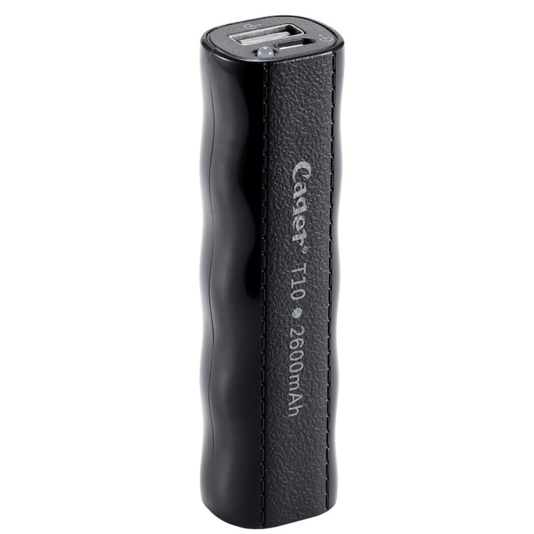 CAGER T10 2600mAh Power Bank Battery Charger for iPhone Samsung HTC Sony etc - Black-8