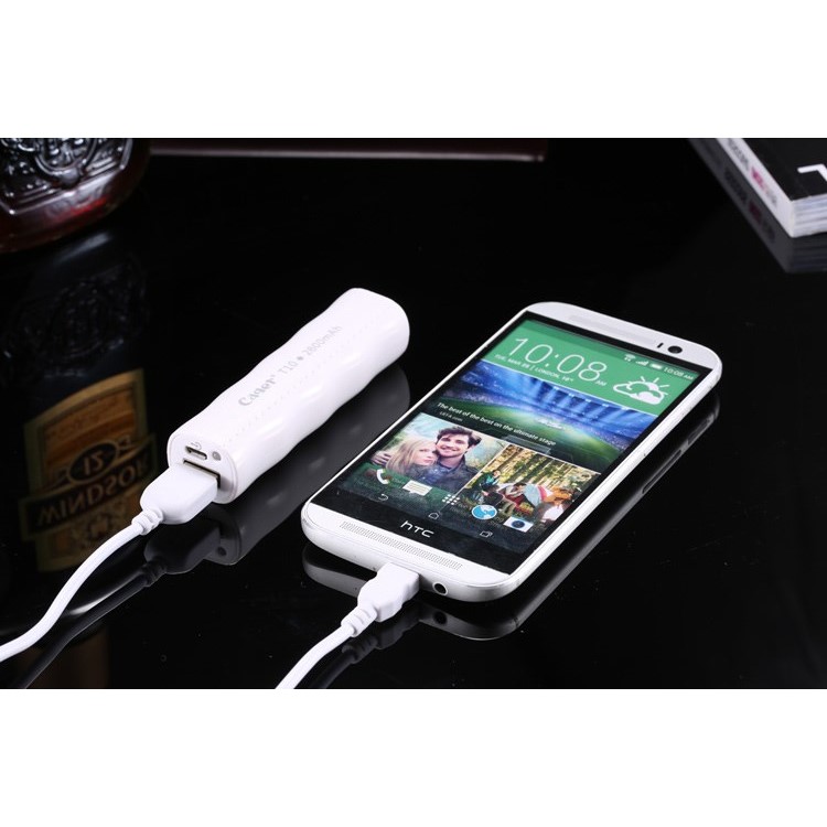 CAGER T10 2600mAh Power Bank Backup Battery for iPhone Samsung HTC Sony etc - White-12