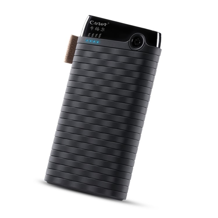 CAGER B089 6000mAh Woven Pattern Power Bank Battery Charger for iPhone Samsung Sony - Black-3