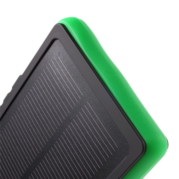 YD-T016 12000mAh Solar Ladegerät Externe Batterie Power Bank für iPhone Samsung LG HTC-Schwarz / Grün-9