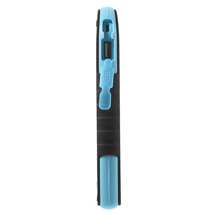 YD-T016 12000mAh Solar Charger External Battery Power Bank for iPhone Samsung LG HTC - Blue-4