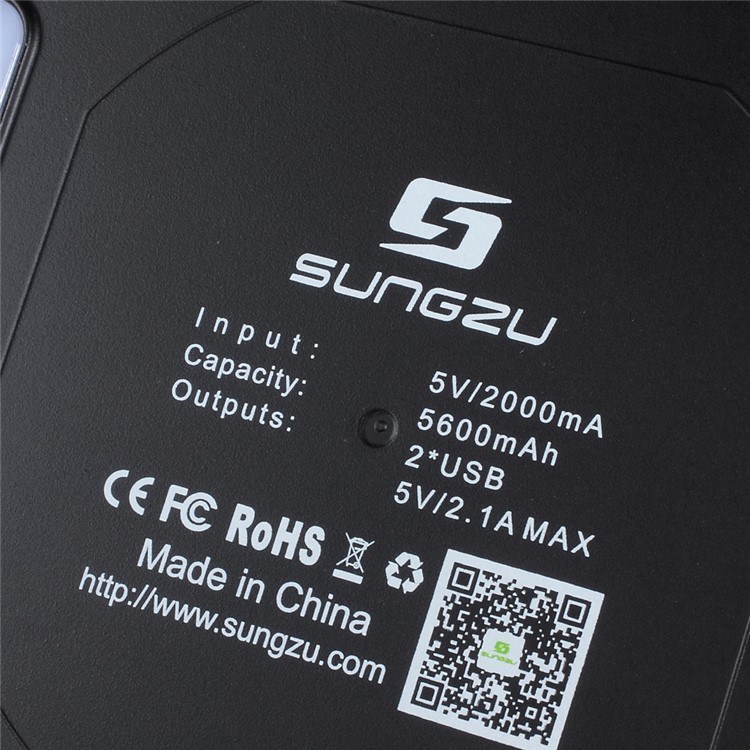 SUNGZU SC002 5600 Mah Solar Panel Ladegerät Warterproof Stoßfest Staubdicht Für Iphone Ipad Samsung-4