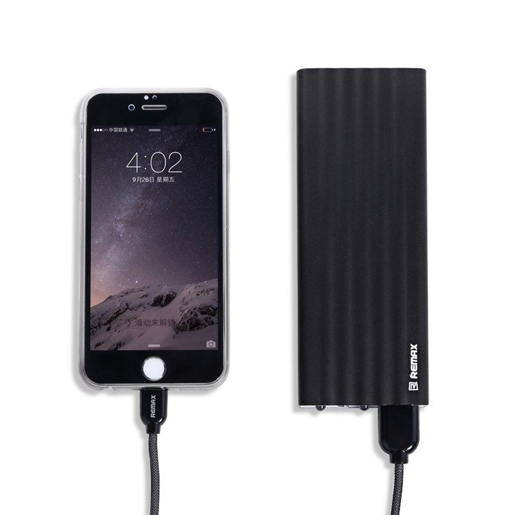 REMAX Vanguard 20000mAh Dual USB Portable Power Bank for iPhone iPad Samsung HTC Sony Android Smartphone Tablets - Black-2