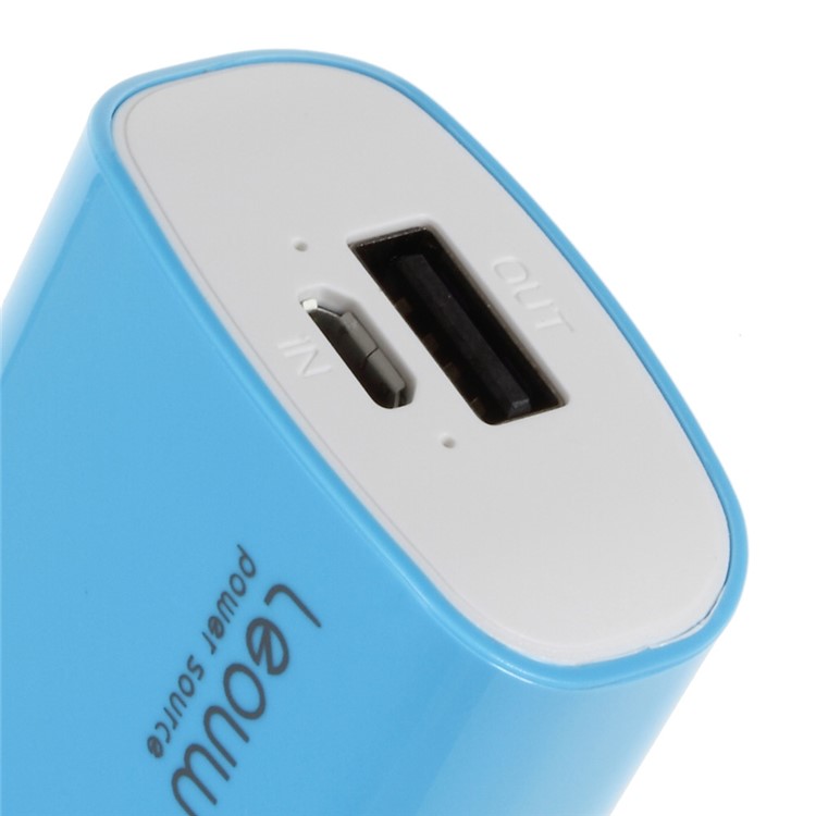 LEYOU LE-230 5000mAh External Power Bank for iPhone Samsung LG HTC - Blue-5