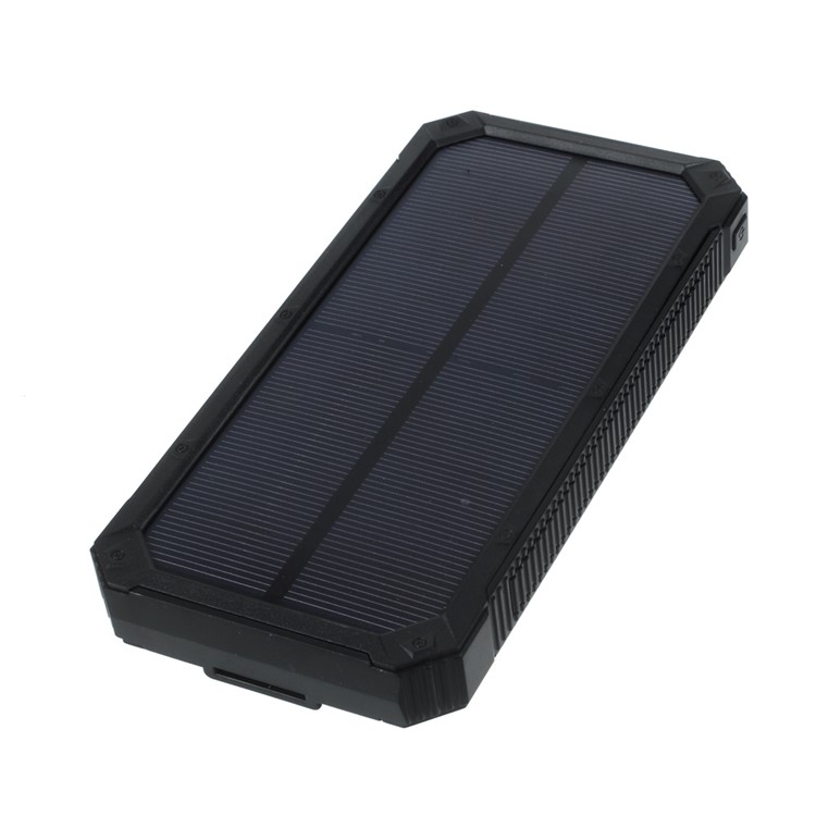 30000mAh Dimmable LED Solar Panel Power Bank Battery Charger for iPhone Samsung HTC Pokemon Game - Black-3