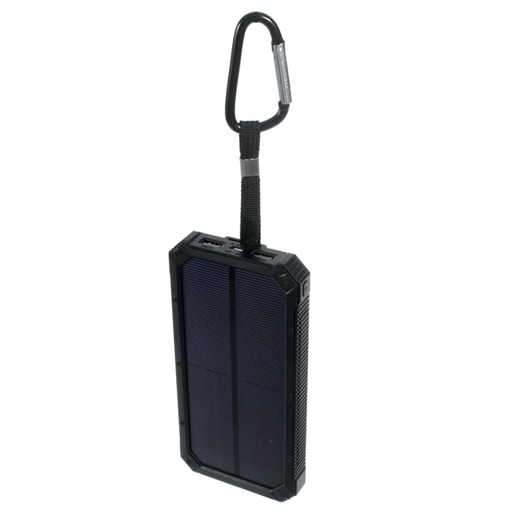 30000mAh Dimmable LED Solar Panel Power Bank Battery Charger for iPhone Samsung HTC Pokemon Game - Black-5