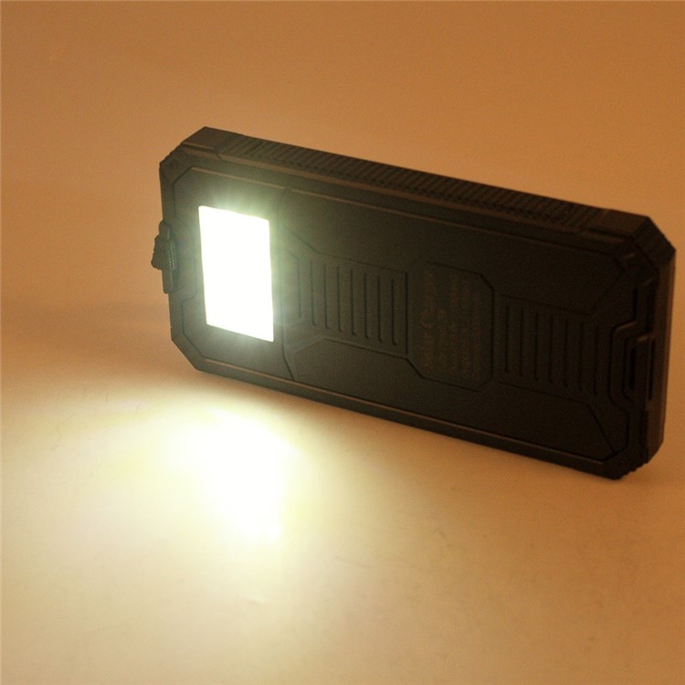 30000mAh Dimmable LED Solar Panel Power Bank Battery Charger for iPhone Samsung HTC Pokemon Game - Black-6