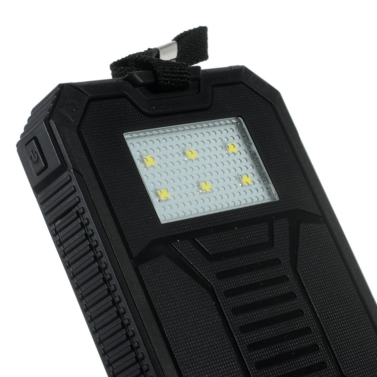 30000mAh Dimmable LED Solar Panel Power Bank Battery Charger for iPhone Samsung HTC Pokemon Game - Black-9