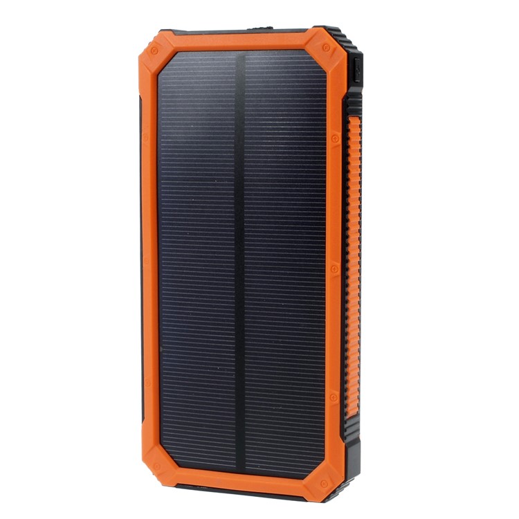 30000mAh Dimmable LED Solar Panel Power Bank Battery Charger for iPhone iPad HTC Pokemon Game - Orange-2