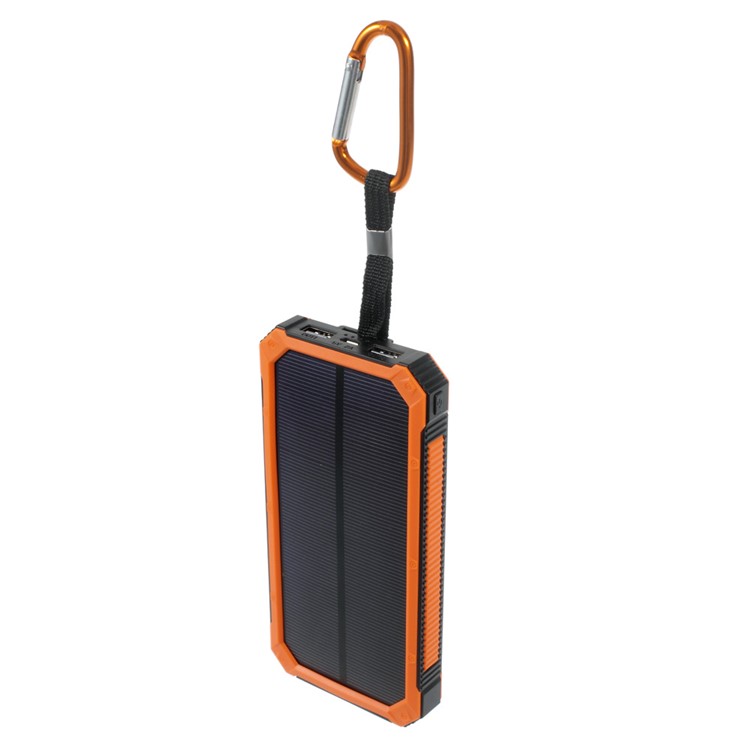 30000mAh Dimmable LED Solar Panel Power Bank Battery Charger for iPhone iPad HTC Pokemon Game - Orange-5