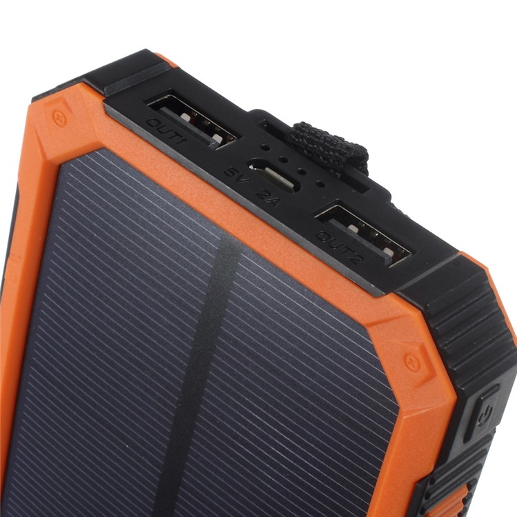 30000mAh Dimmable LED Solar Panel Power Bank Battery Charger for iPhone iPad HTC Pokemon Game - Orange-7