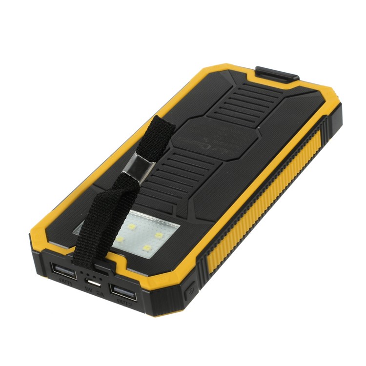 30000mah Dimmable LED Panneau Solaire Power Bank Chargeur De Batterie Pour Iphone Ipad HTC Pokemon Jeu - Jaune-4