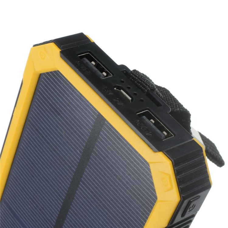 30000mah Dimmable LED Panneau Solaire Power Bank Chargeur De Batterie Pour Iphone Ipad HTC Pokemon Jeu - Jaune-7