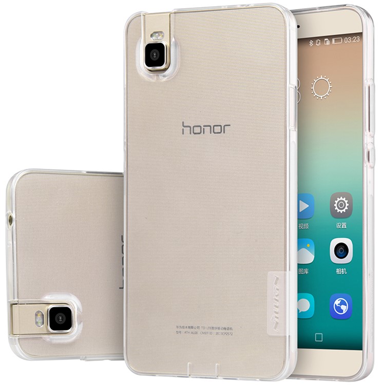 NILLKIN 0.6mm Nature TPU Skin Case Cover for Huawei ShotX / Honor 7i - White-6
