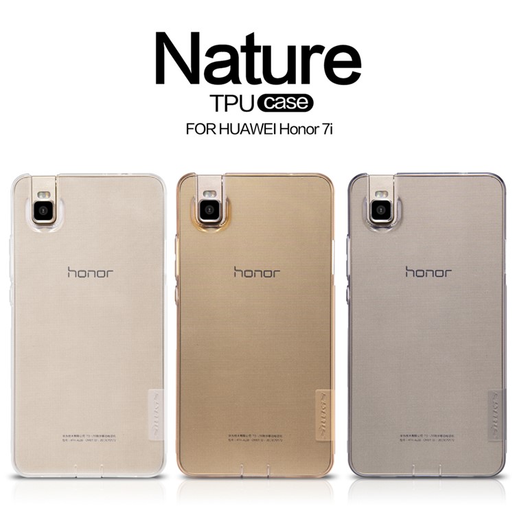 NILLKIN 0.6mm Nature TPU Skin Case Cover for Huawei ShotX / Honor 7i - White-7