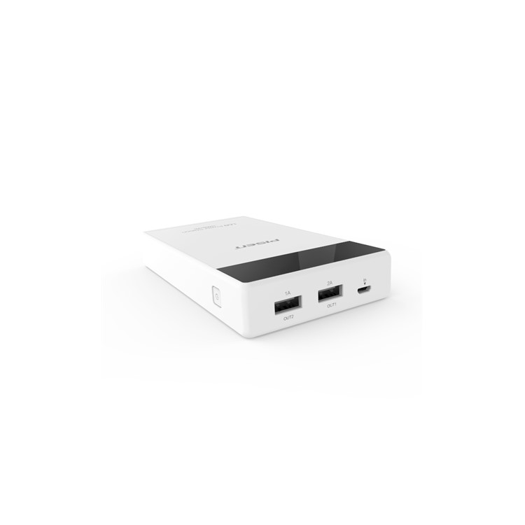 PISEN LCD Power Station 10000mAh Dual USB Mobile Charger for iPhone iPad Samsung HTC-4