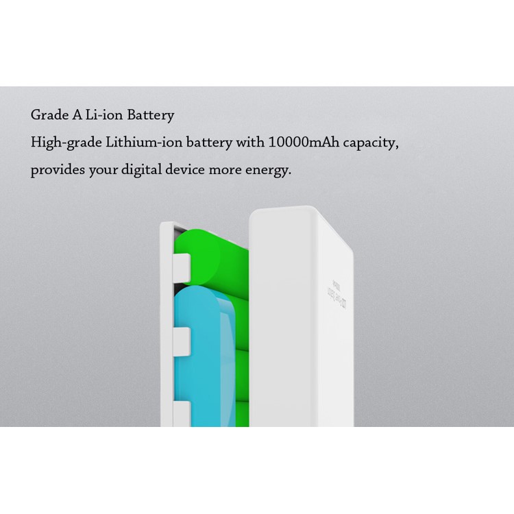 PISEN LCD Power Station 10000mAh Dual USB Mobile Charger for iPhone iPad Samsung HTC-8