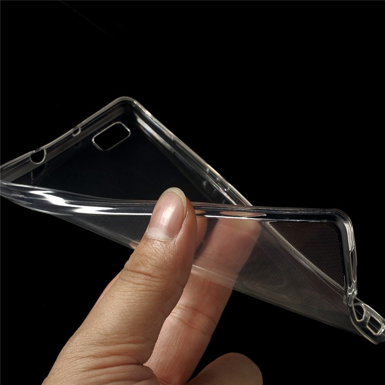 Slim Transparent TPU Phone Cover for Huawei Ascend P8 Lite-5