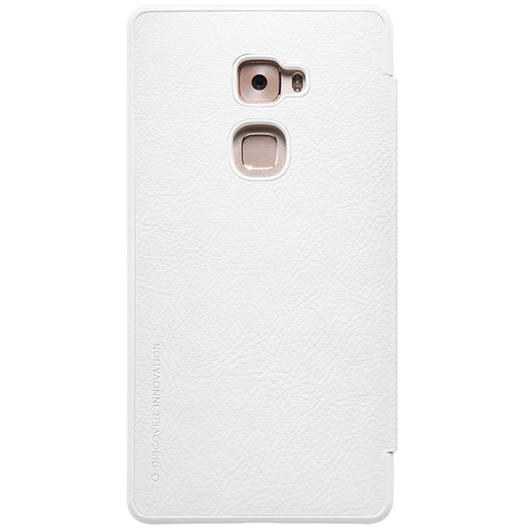 NILLKIN Qin Series Window View Leather Smart Case for Huawei Mate S - White-2