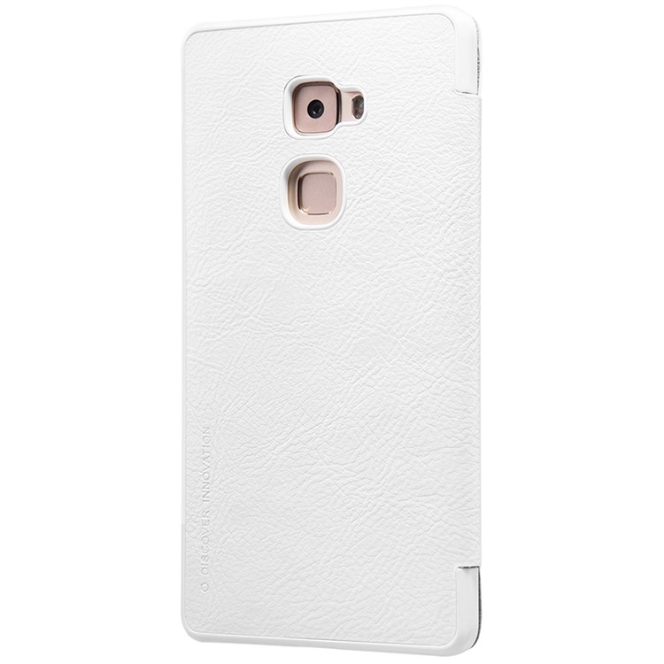 NILLKIN Qin Series Window View Leather Smart Case for Huawei Mate S - White-4