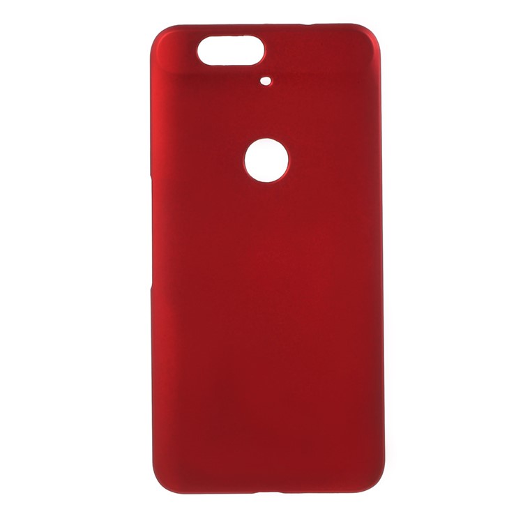 Rubberized Plastic Hard Phone Cover for Huawei Nexus 6P - Red-1