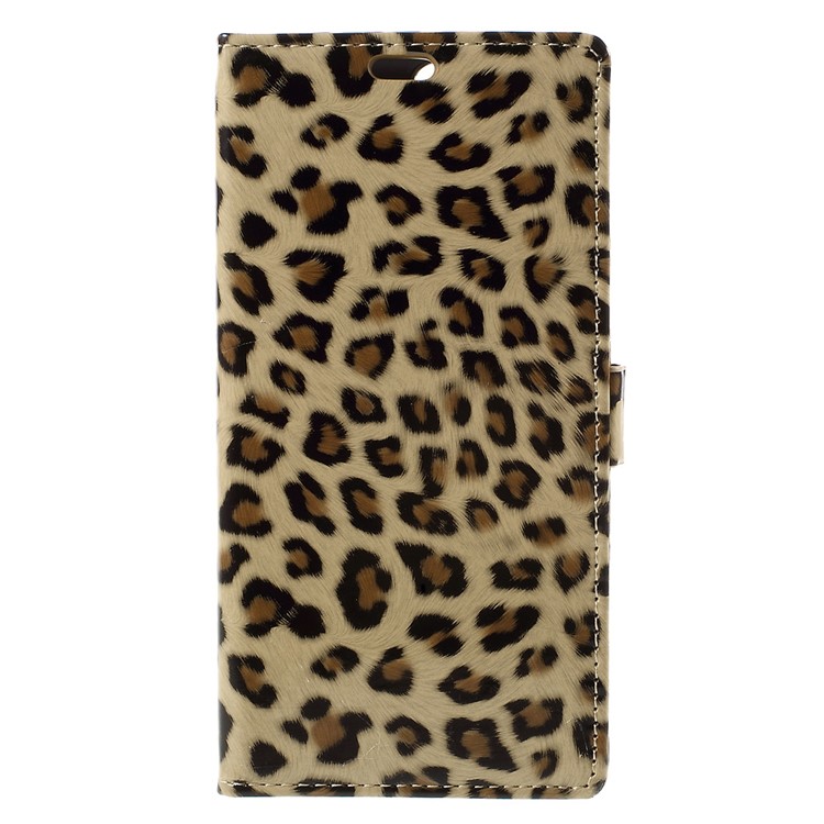 Glossy Leopard Wallet Leather Case Cover for Huawei Nexus 6P with Stand-3