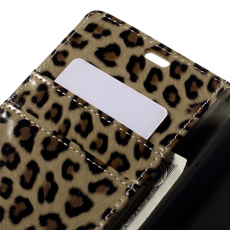 Glossy Leopard Wallet Leather Case Cover for Huawei Nexus 6P with Stand-7