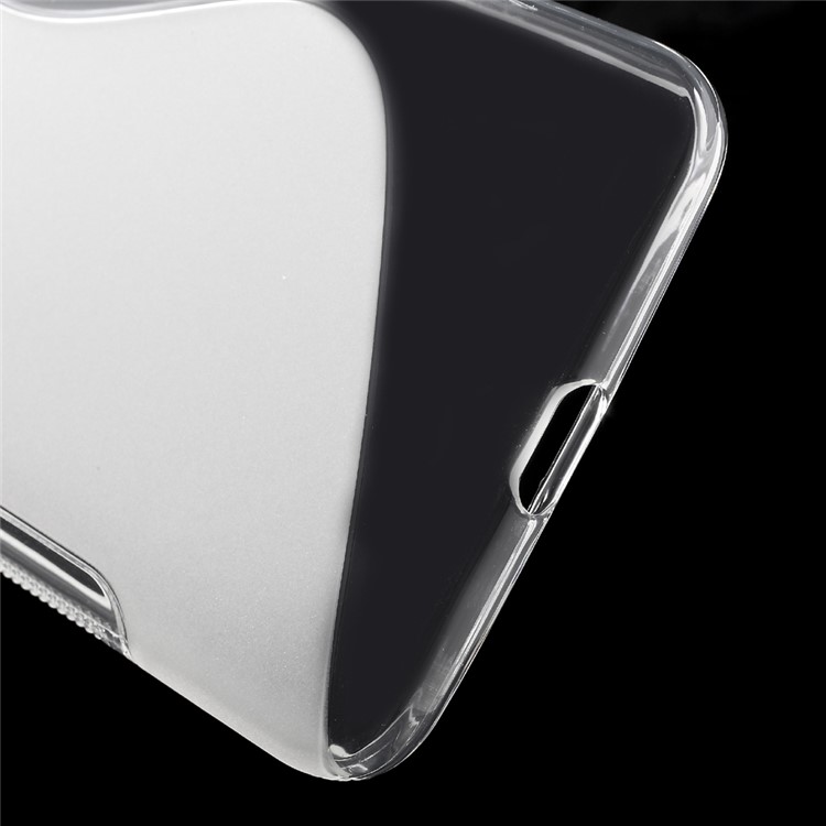 S Shape Anti-slip TPU Shell for Huawei Nexus 6P - Transparent-3